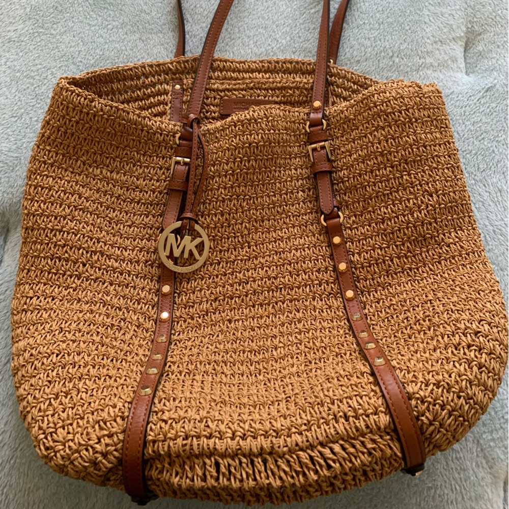 Michael Kors Large Straw Shopper